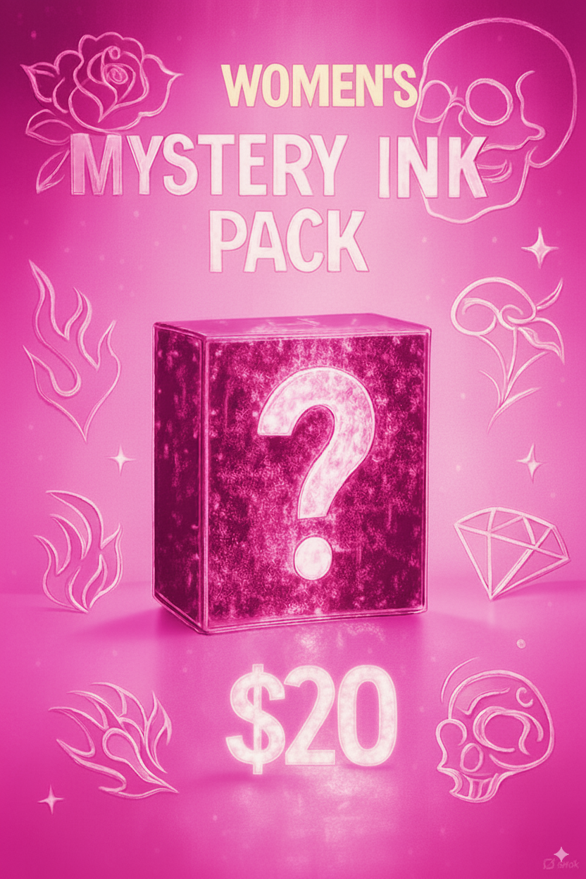 Mystery Ink Pack packaging with $20 price label and surprise theme