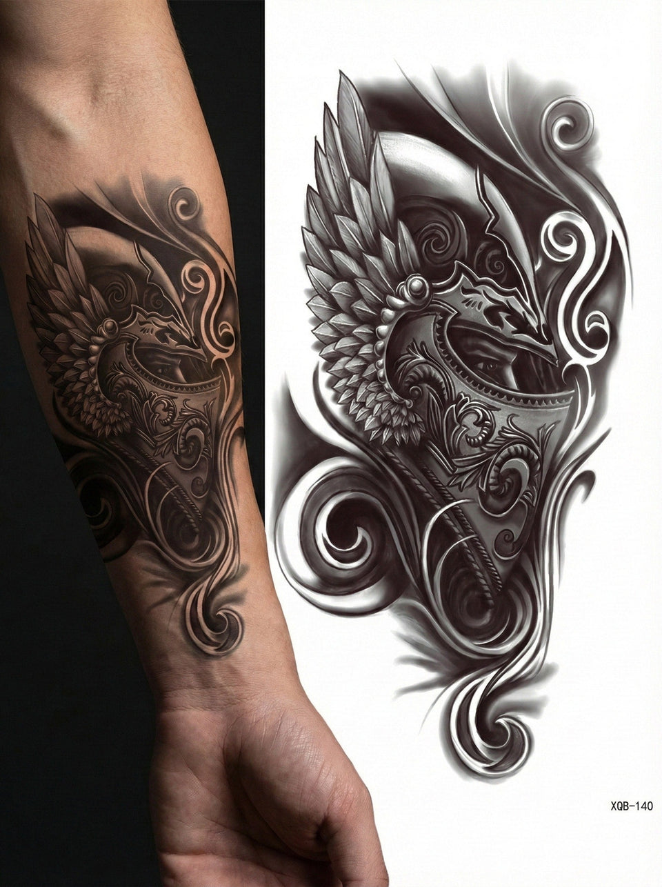 Warrior Temporary Tattoo FAKE TATTOOS