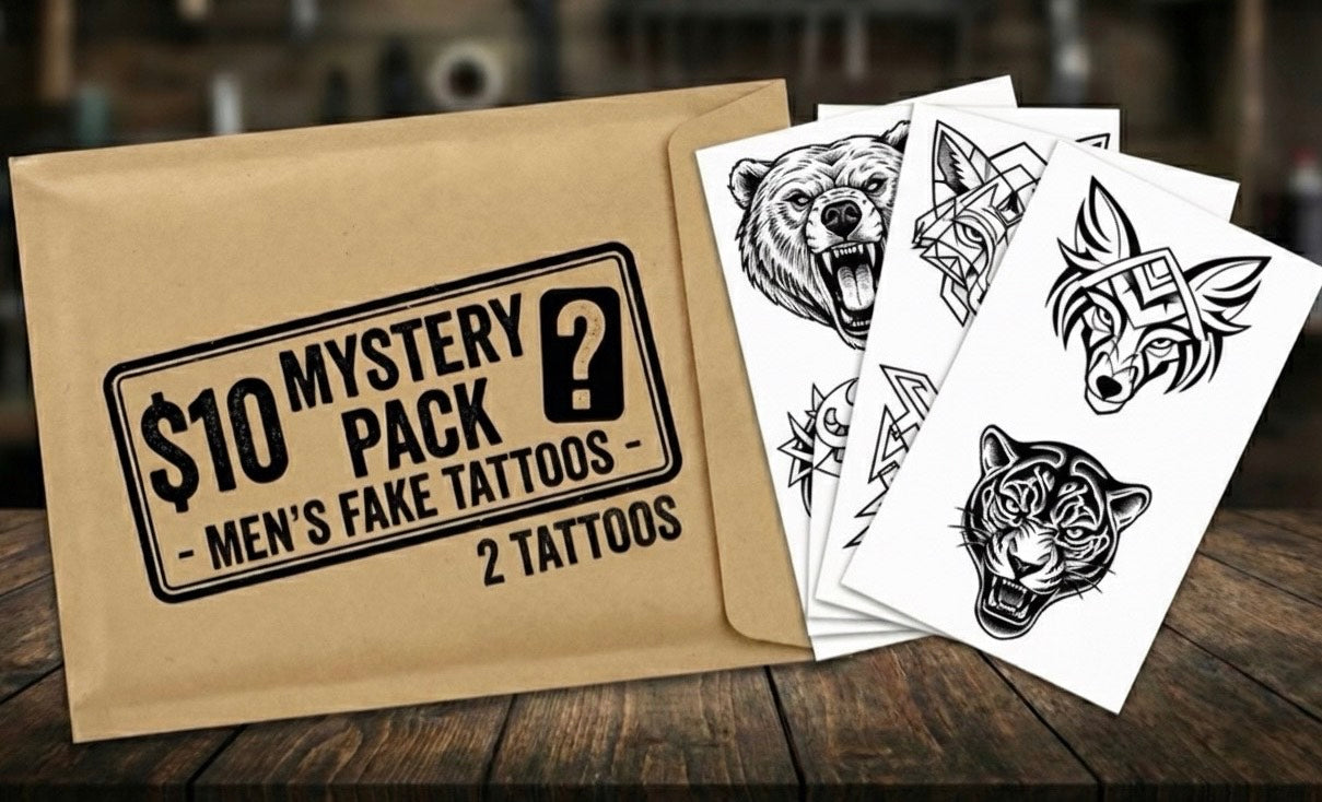 $10 Mystery Ink Pack (2 Tattoos) Fake Tattoos