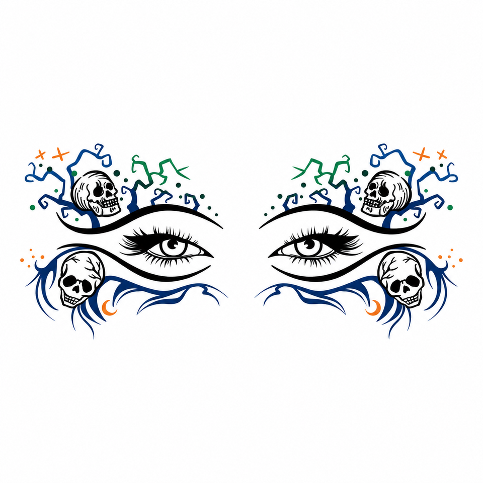 Skull Eye Face Decals