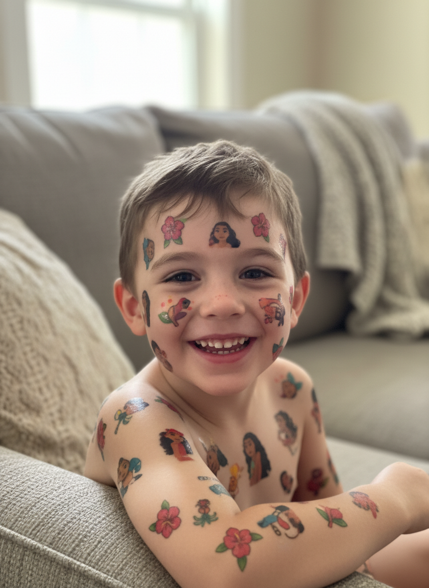 Moana Character Temporary Tattoos Fake Tattoos