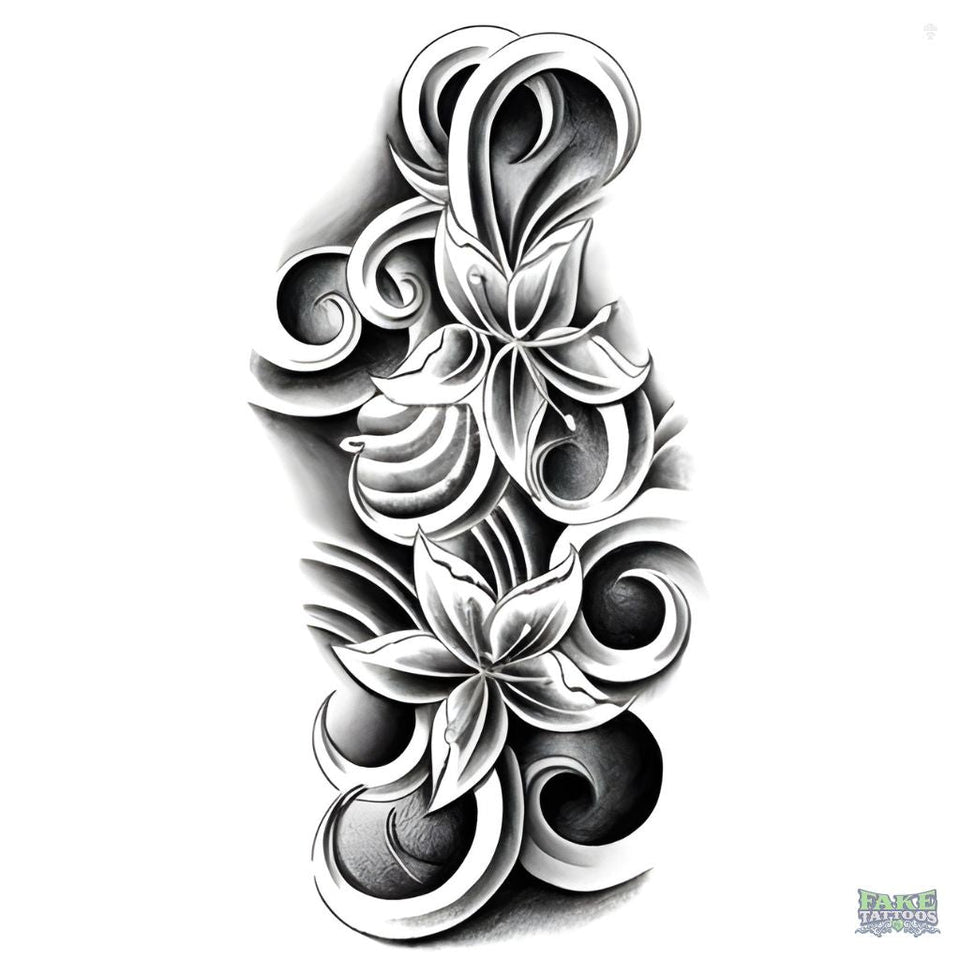 Realistic Flower Temporary Tattoo FAKE TATTOOS