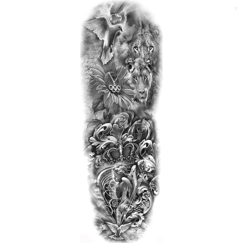 Women's Realistic Tribal Waterproof Temporary Tattoo Fake Tattoos