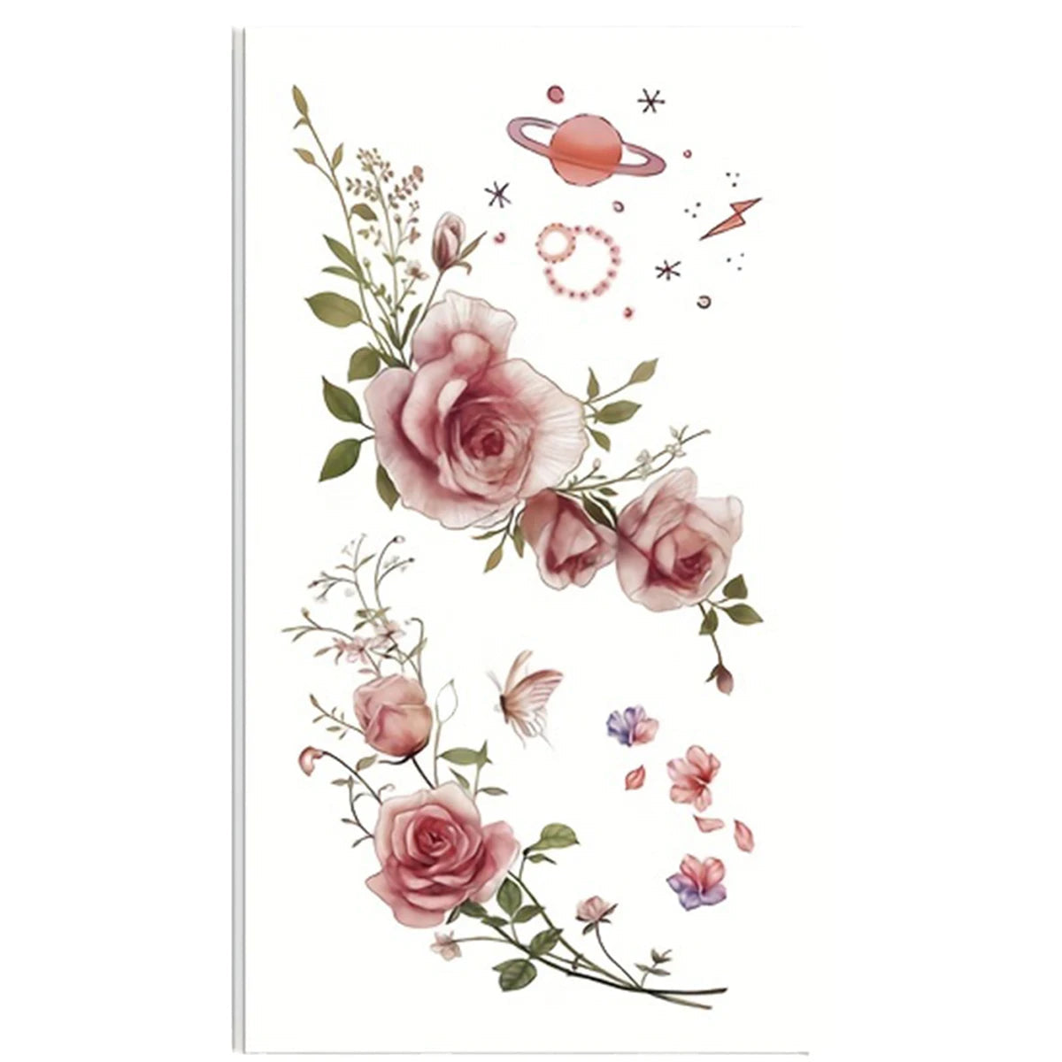 Rose Temporary Tattoo Fake Tattoos