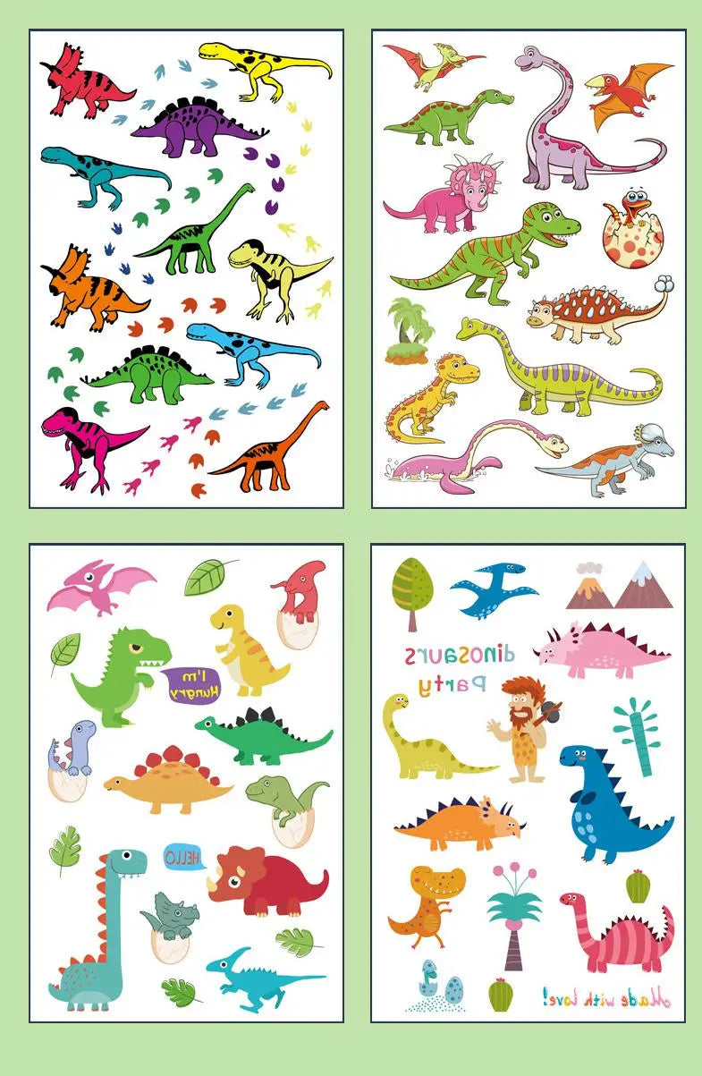 4Pcs/set Disney Avengers Tattoo Stickers Waterproof Original Princess Sofia Sticker Birthday Party Supplies Decoration Kids Gift Fake Tattoos