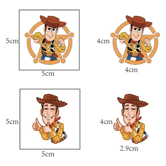20Pcs/set Disney Toy Story Temporary Tattoo Stickers Cute Cartoon Children Waterproof Tattoo For Kids Funny Birthday Gift Fake Tattoos