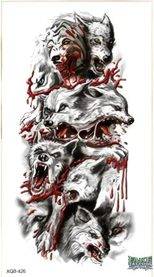 Wolf Temporary Tattoo