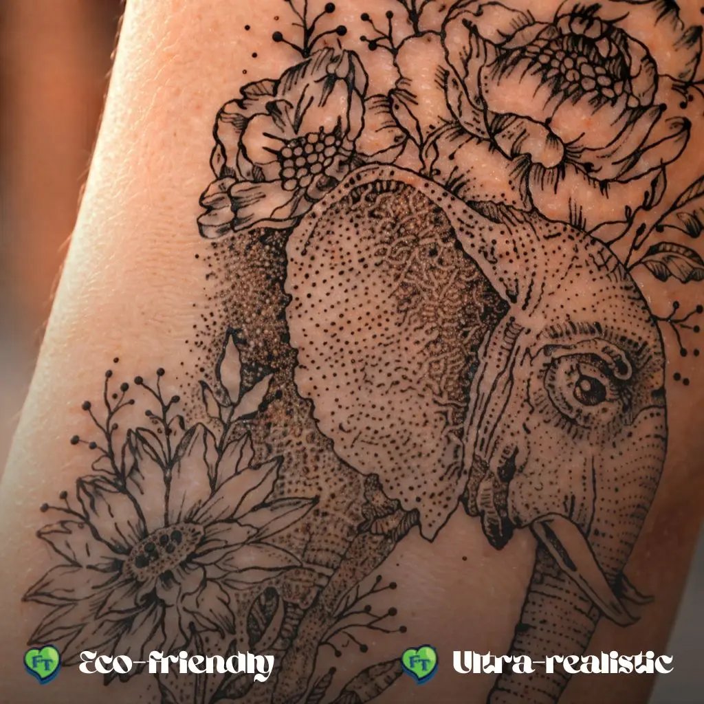 Wolf Temporary Tattoo FAKE TATTOOS