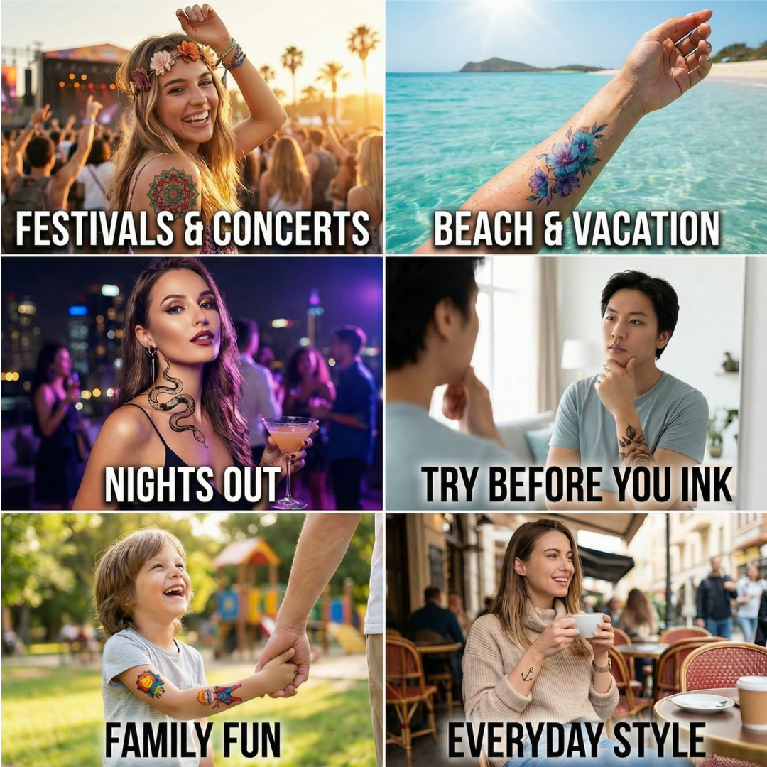 Mermaid Temporary Tattoo FAKE TATTOOS