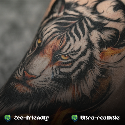 Realistic Dagger Rose Temporary Tattoo Fake Tattoos