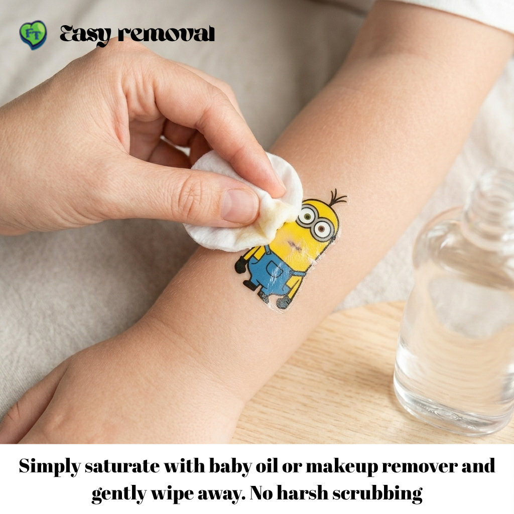 Cartoon Animal Kids Temporary Tattoos Fake Tattoos