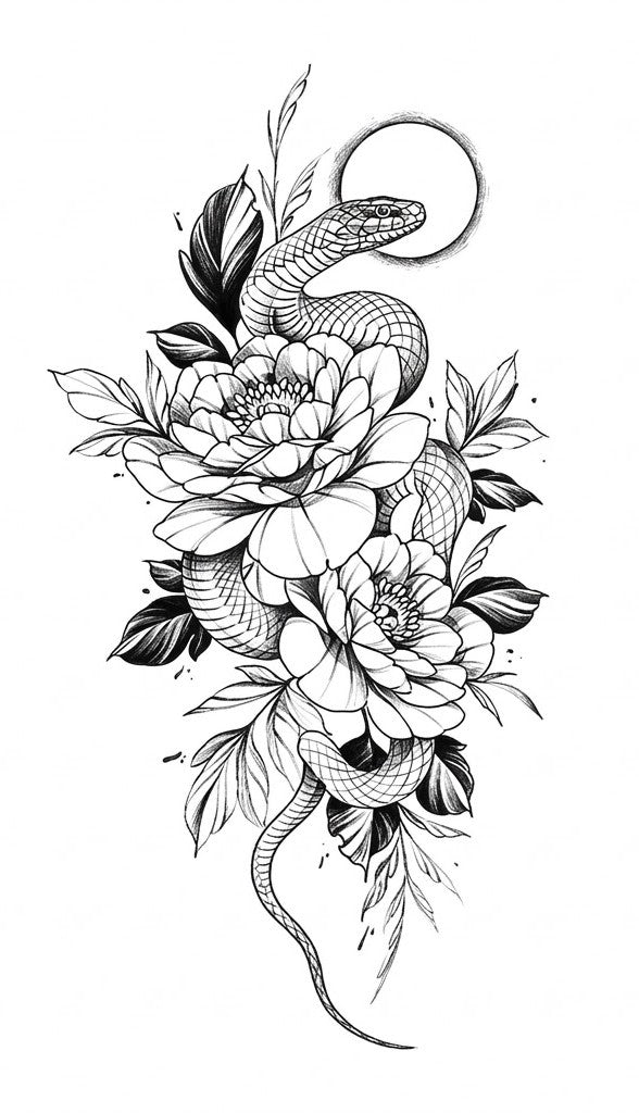 Desert Haven Snake & Flower & Floral