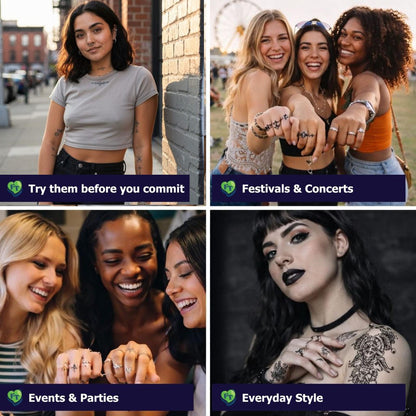 Realistic Skull & Pumpkin Halloween Sleeve Tattoo Fake Tattoos