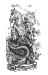 Cobalt Veil Dragon & Snake & Warrior
