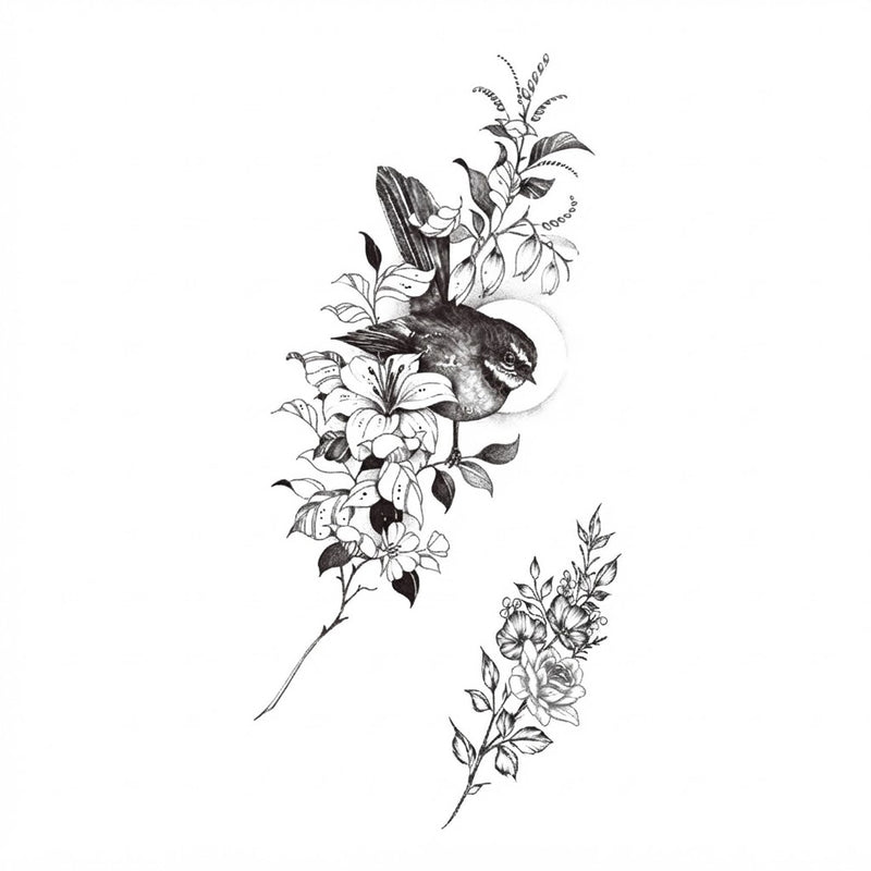 Obsidian Fable Bird & Flower