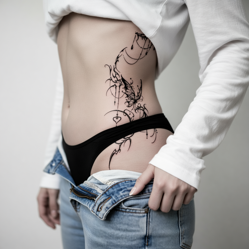 Shadow Thorn Sigil Temporary Tattoos Fake Tattoos