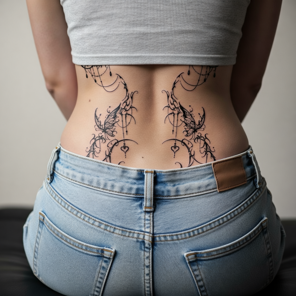 Shadow Thorn Sigil Temporary Tattoos Fake Tattoos