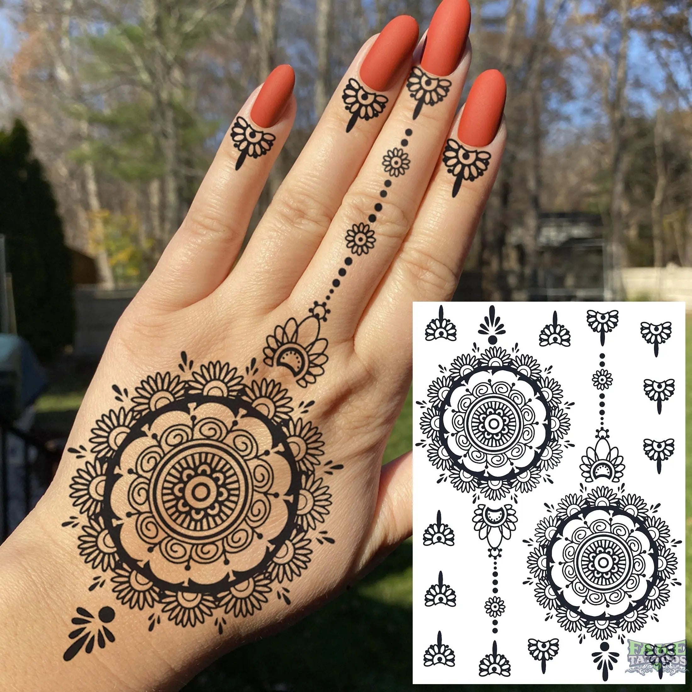 Rose Flower Small Temporary Tattoos For Women Girls Realistic Feather Henna  Fake Pendant Tattoo Sticker Arm Neck Tatoos Tribal - Temporary Tattoos -  AliExpress