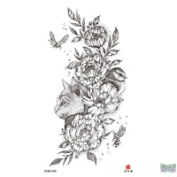 Cat Bird Flowers Butterfly Temporary Tattoo Fake Tattoos