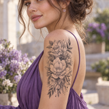 Tatuajes Temporales De Hojas De Flores