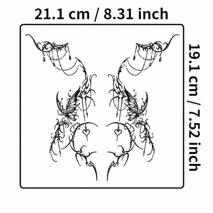 Shadow Thorn Sigil Temporary Tattoos Fake Tattoos