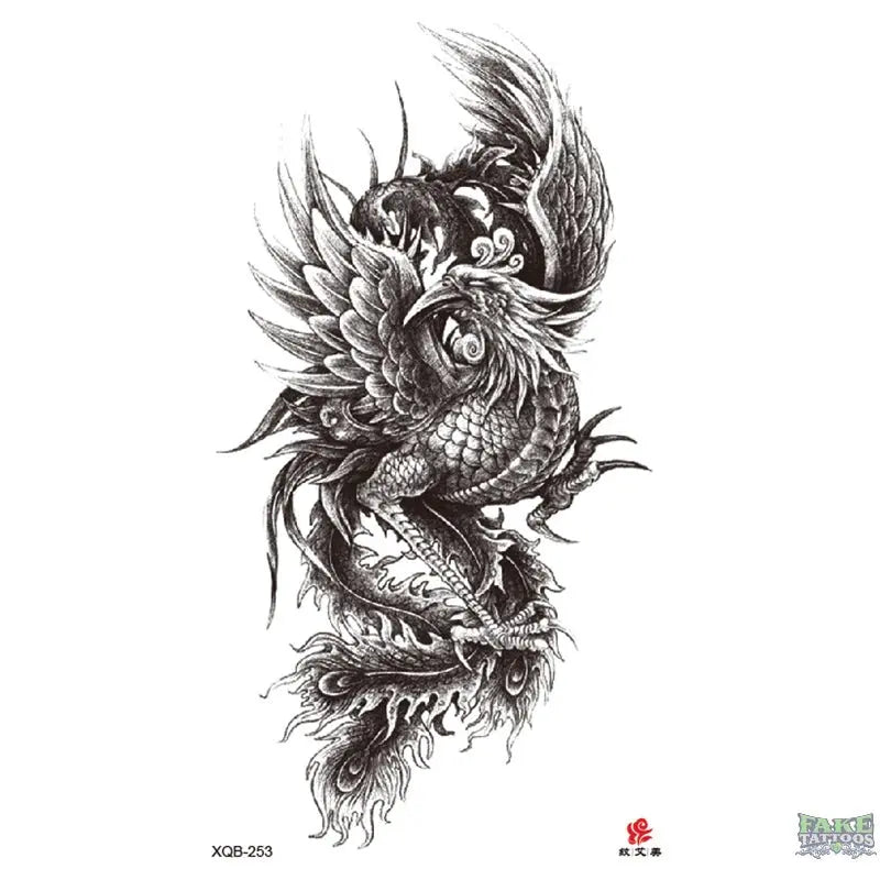 Dragon Wings Eyes Temporary Tattoo Fake Tattoos