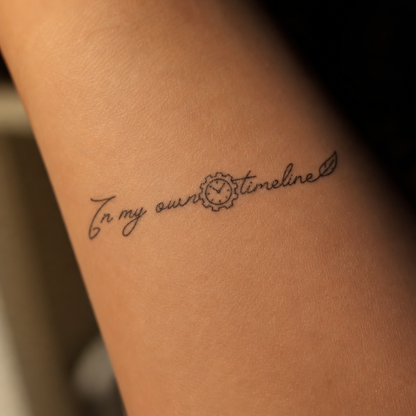 Tiny Inspirational Quotes Temporary Tattoo Set Fake Tattoos
