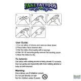 Woman Temporary Tattoo FAKE TATTOOS