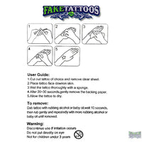 Woman Temporary Tattoo FAKE TATTOOS