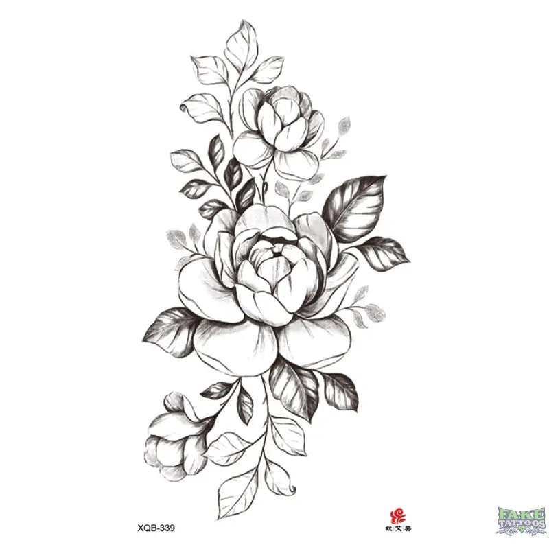 Elegant Floral Temporary Tattoos for Stunning Body Art