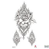 Flowers Rose Temporary Tattoos Fake Tattoos