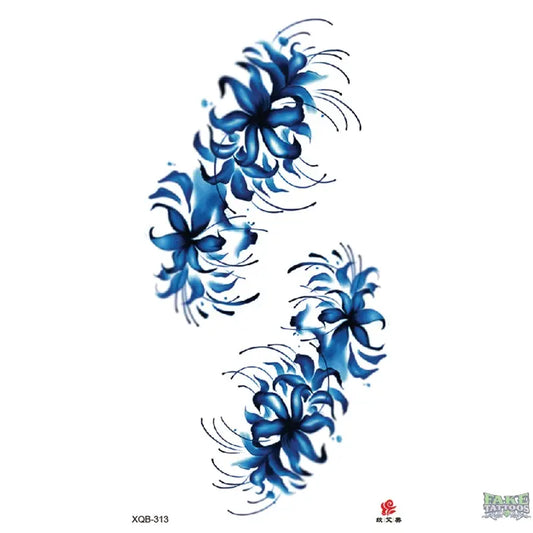 Flowers Temporary Tattoo