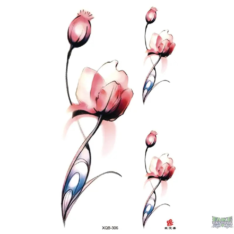 Elegant Floral Temporary Tattoo