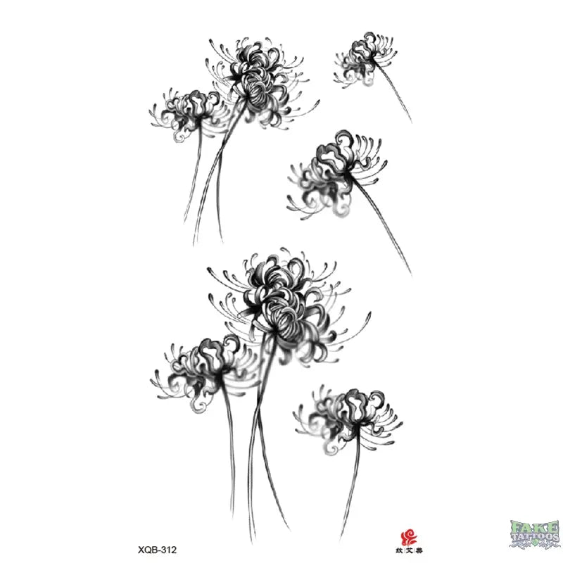 Elegant Floral Temporary Tattoo