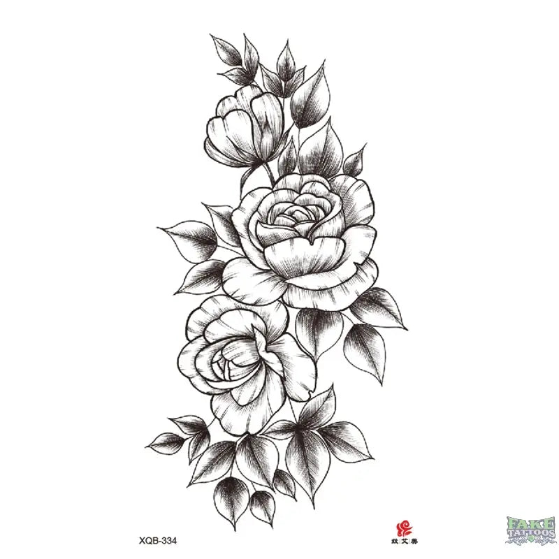 Elegant Floral Temporary Tattoo
