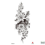 Flowers Temporary Tattoos Fake Tattoos