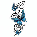 Wings in Bloom Blue & Butterfly
