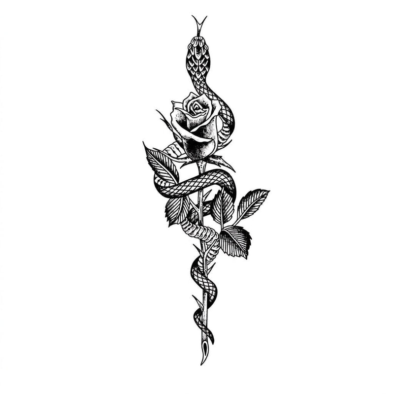 Velvet Rose Black & Snake & Rose