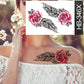 Waterproof Temporary Tattoo Sticker Butterfly Flower Wing Fake Tatto Big Tatoo Tatouage Temporaire Back Chest For Women Girl FAKE TATTOOS