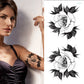 Waterproof Temporary Tattoo Sticker Flower Rose Flash Tattoos Leg Sleeve Tattoos Snake Lion Body Art Arm Fake Sleeve Tatoo Women FAKE TATTOOS