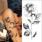 temporary fashion tattoos wrist peony drawing triangle tattoo sticker flower sketches tattoo designs arm geometric tattoo black FAKE TATTOOS