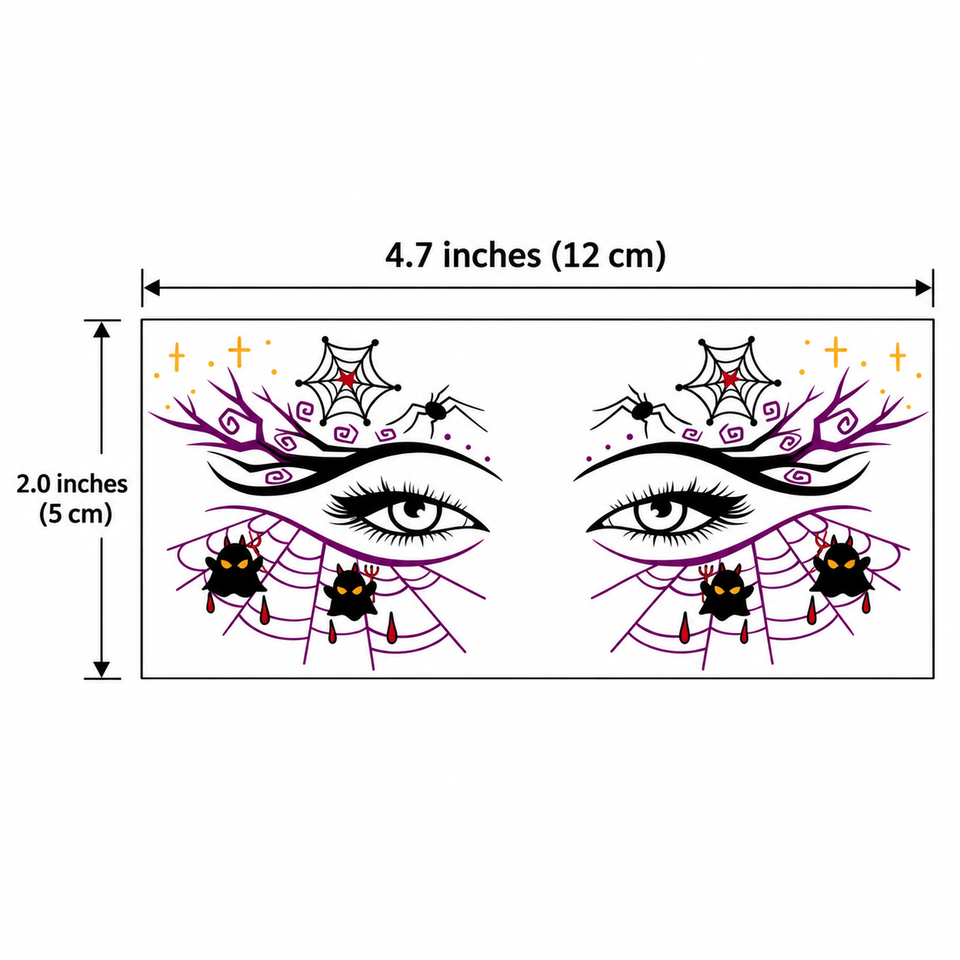 1 feuille de tatouage temporaire réaliste d'Halloween en forme de cœur de Chucky empalé et sanglant, autocollant de faux tatouage réaliste, durable et imperméable