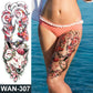sexy fake tattoo for woman waterproof temporary tattoos large leg thigh body tattoo stickers peony lotus flowers fish dragon FAKE TATTOOS