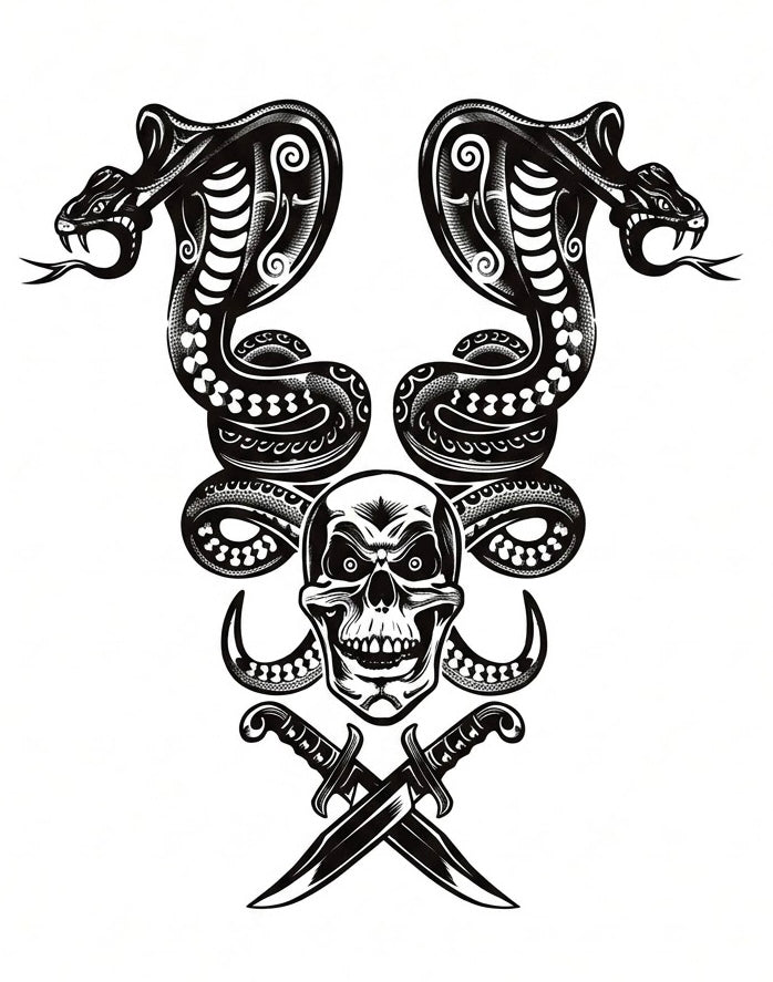 Neon Howl Snake & Skull