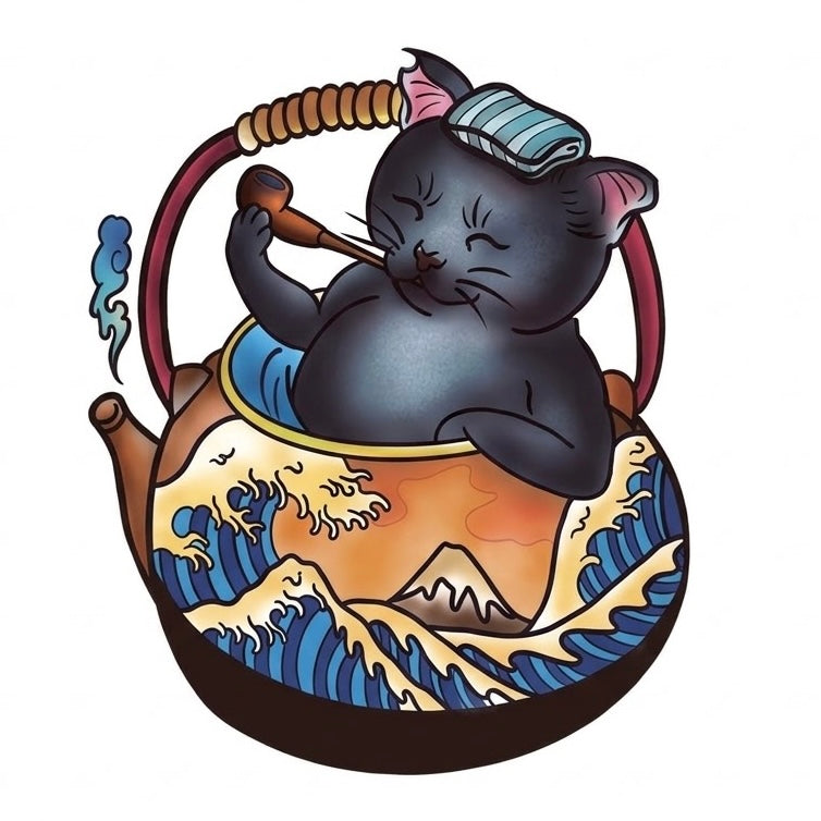 Ivory Signal Cat & Tribal & Cartoon