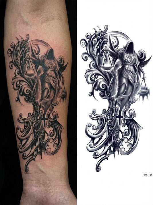 Scary Temporary Tattoo FAKE TATTOOS