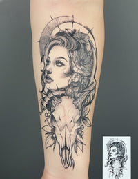 Western Temporary Tattoo Fake Tattoos
