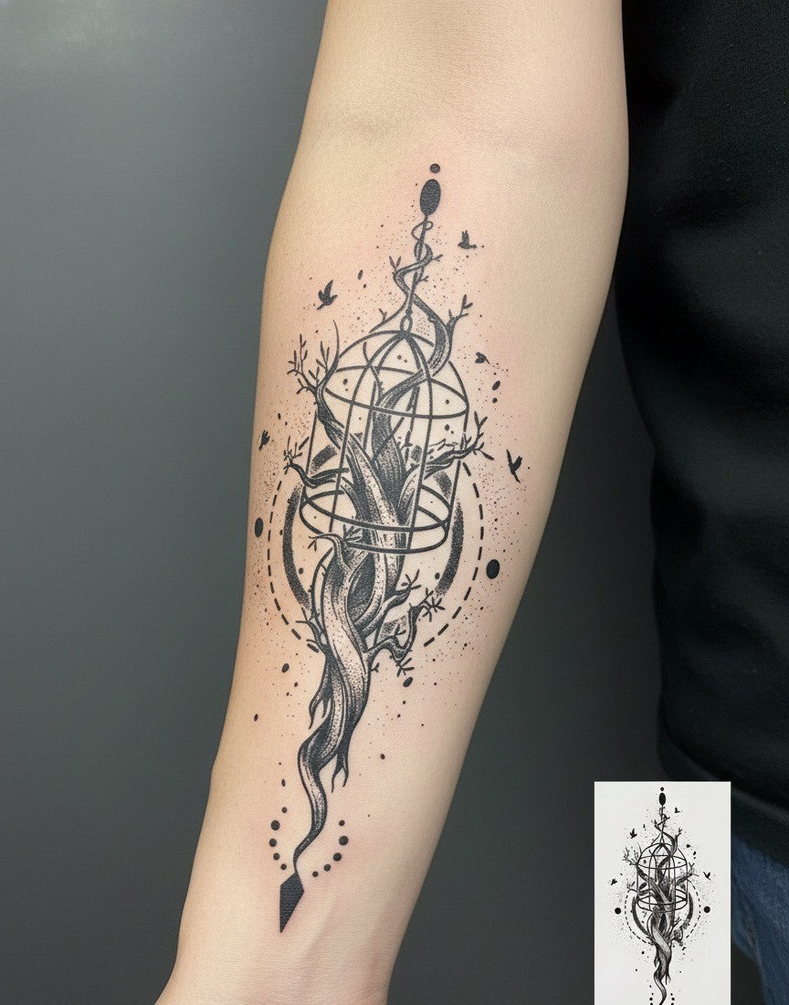 Tree Temporary Tattoo Fake Tattoos