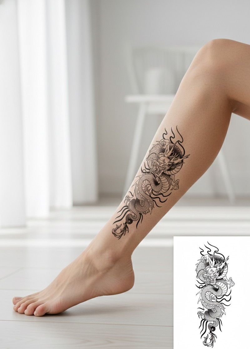Dragon Temporary Tattoo