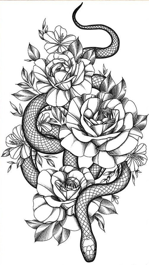 Neon Crown Snake & Flower